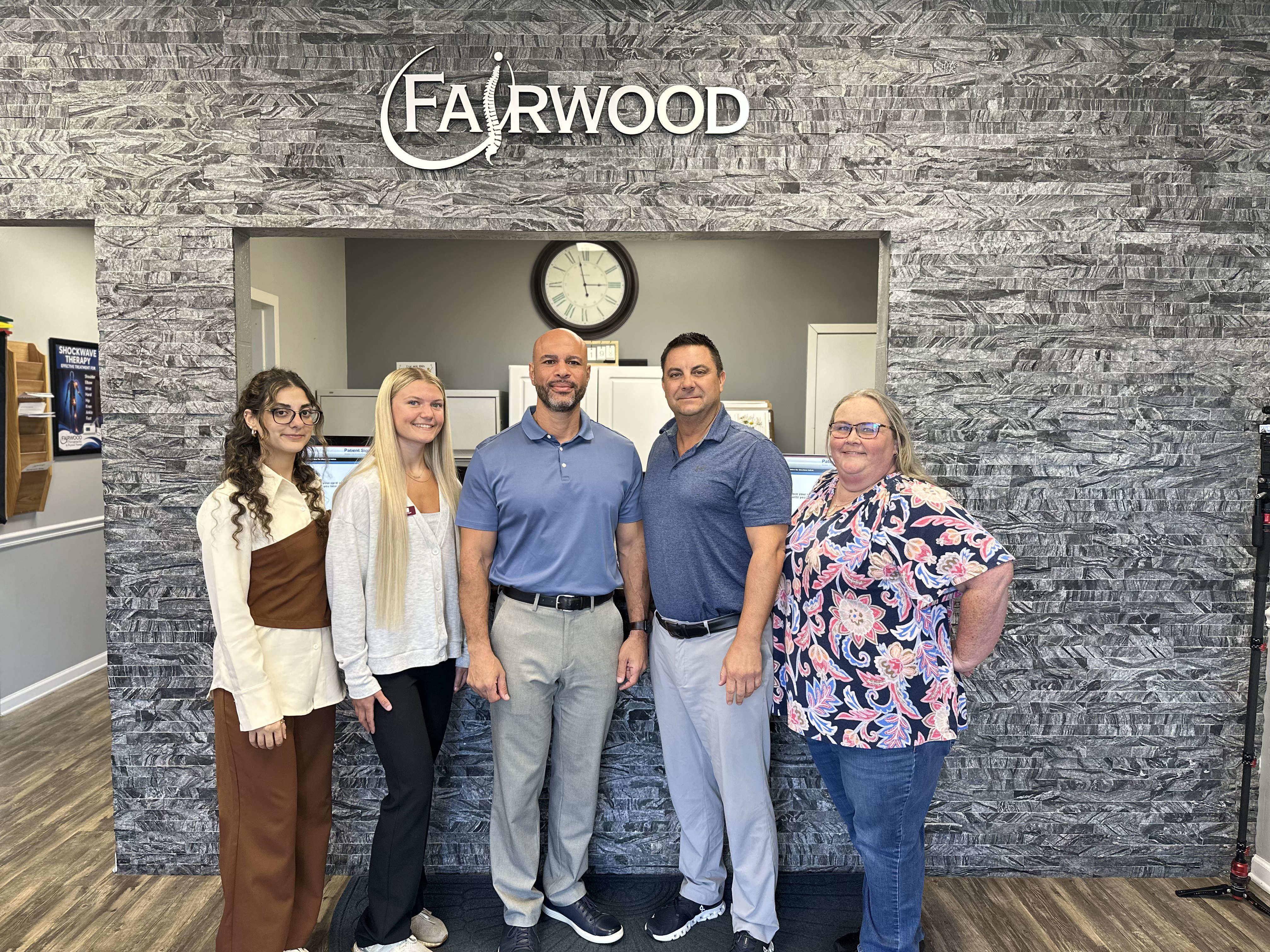 The Fairwood Chiropractic team together